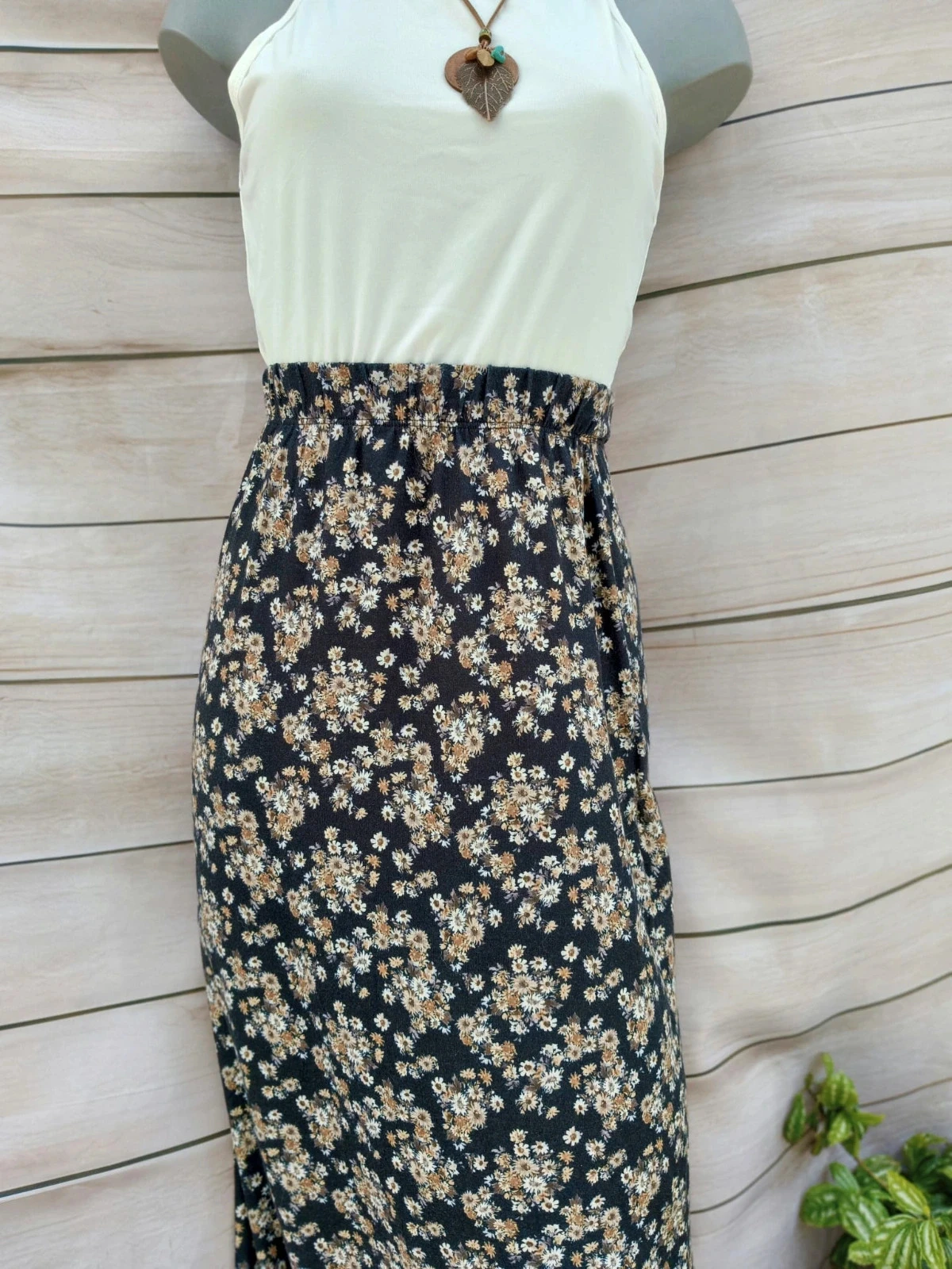 Lange bloemenrok Pull&Bear – Maat S 🌼🖤 – photo 3